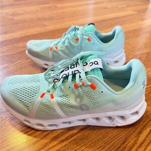 On Running Cloudsurfer Men’s Mint Green Running Shoes 10